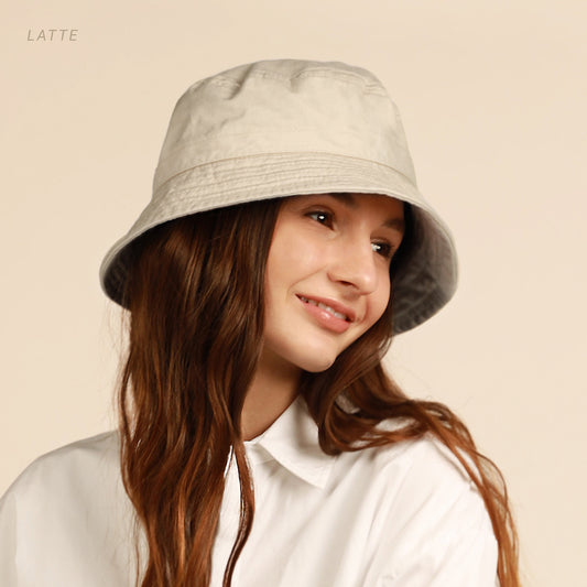 Heavy Washed Cotton Bucket Hat