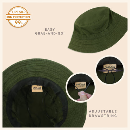 Heavy Washed Cotton Bucket Hat