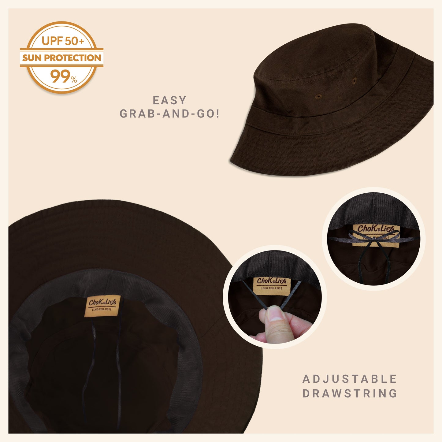 Heavy Washed Cotton Bucket Hat