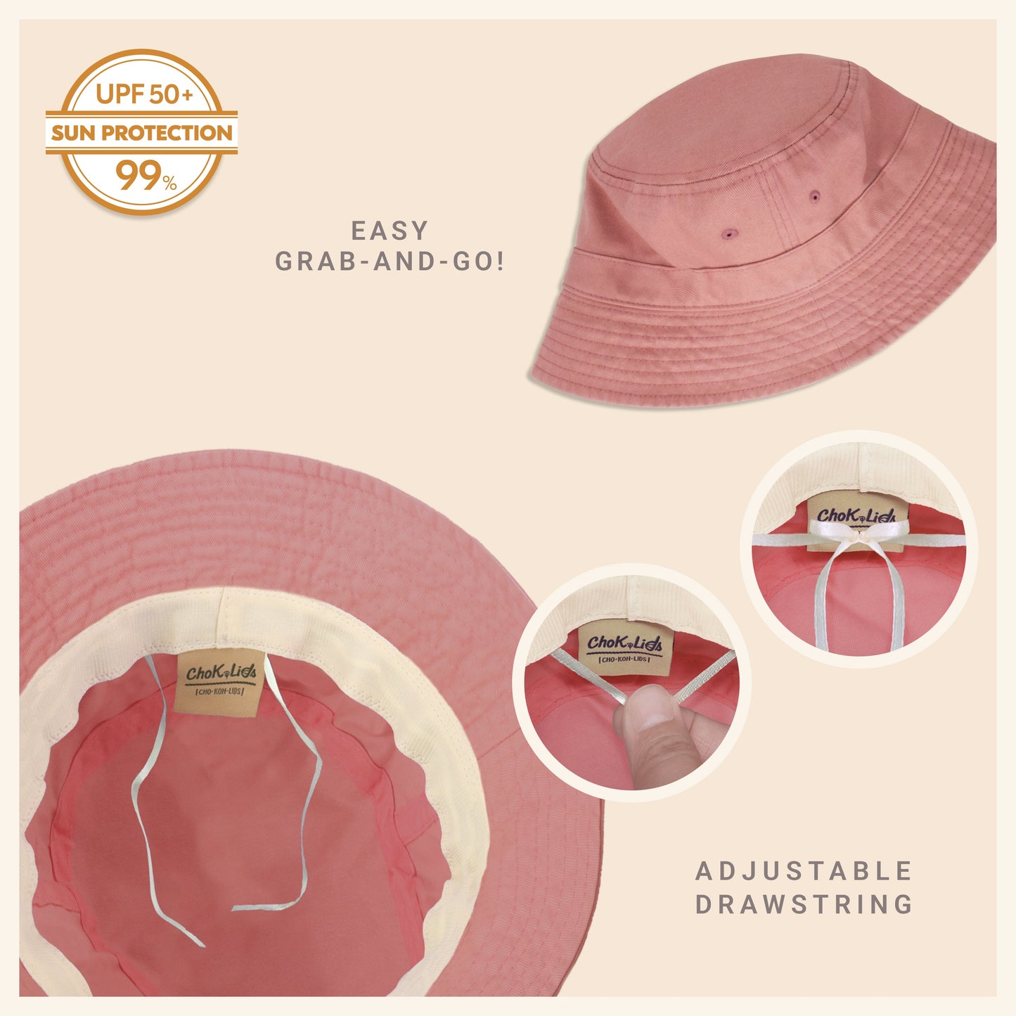 Heavy Washed Cotton Bucket Hat