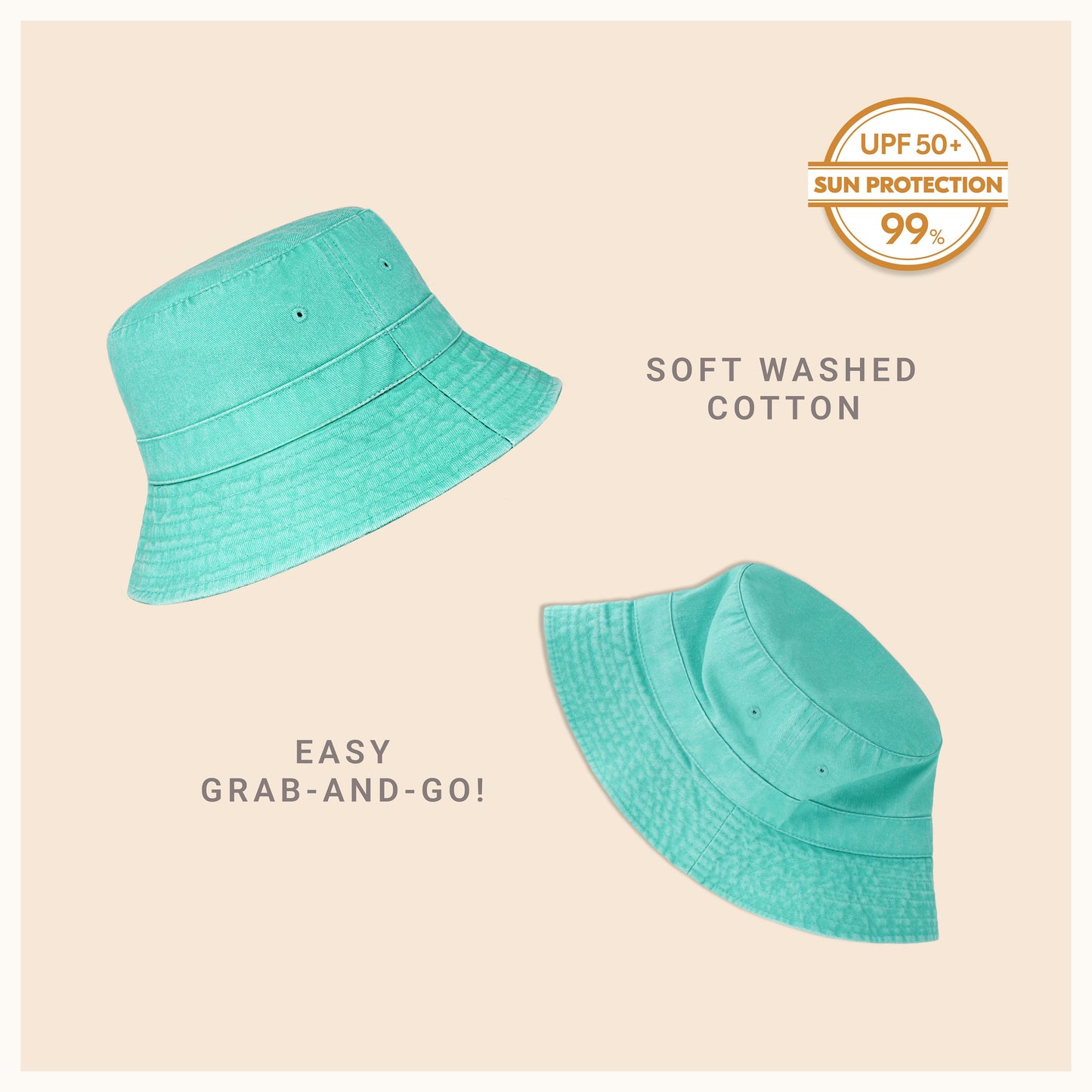 Heavy Washed Cotton Bucket Hat