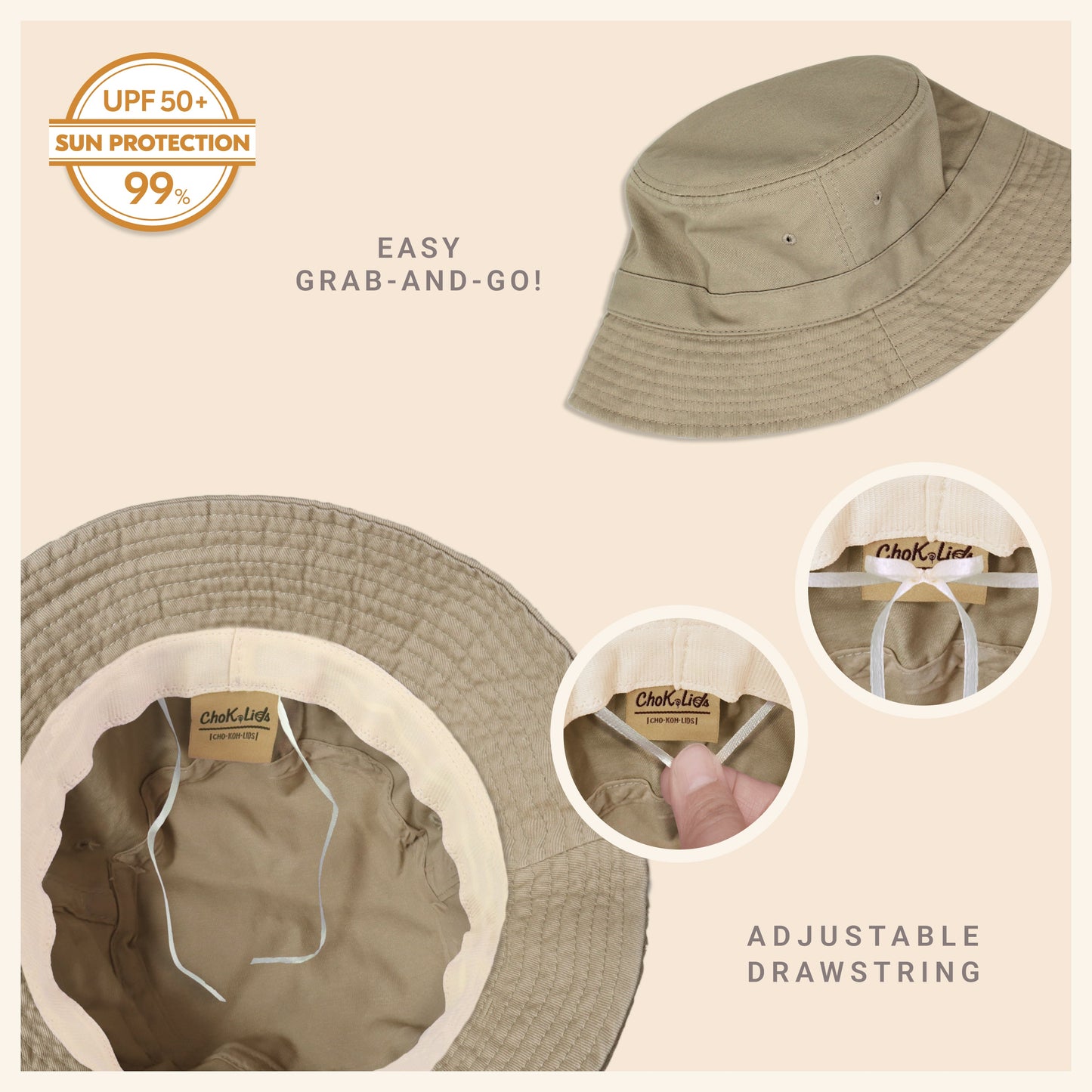 Heavy Washed Cotton Bucket Hat