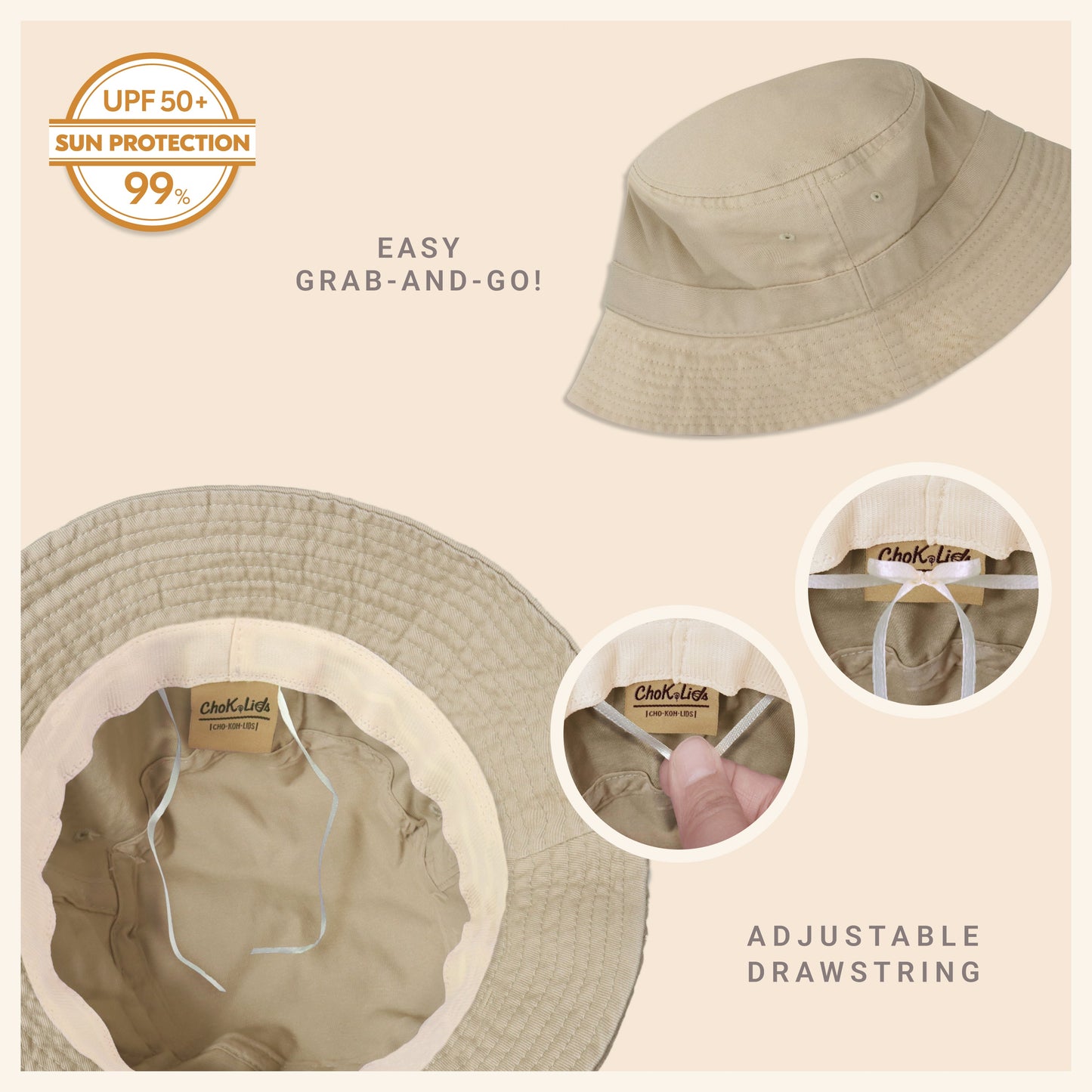 Heavy Washed Cotton Bucket Hat