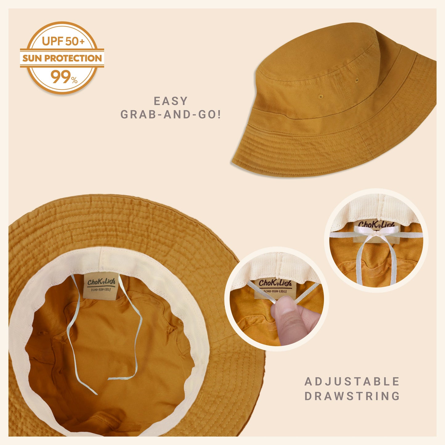 Heavy Washed Cotton Bucket Hat