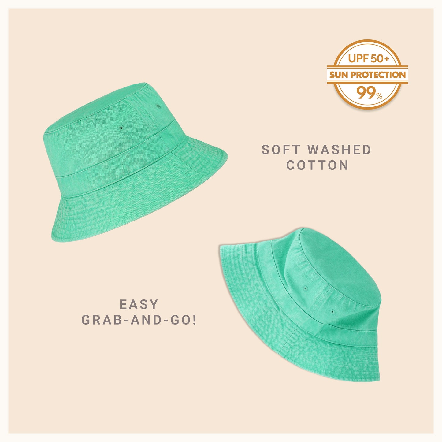 Heavy Washed Cotton Bucket Hat