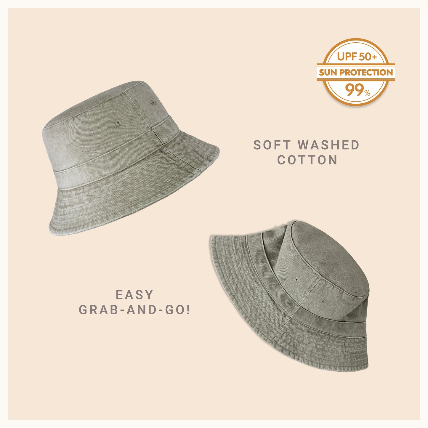 Heavy Washed Cotton Bucket Hat