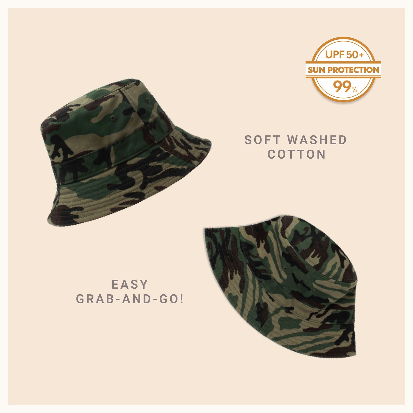 Heavy Washed Cotton Bucket Hat